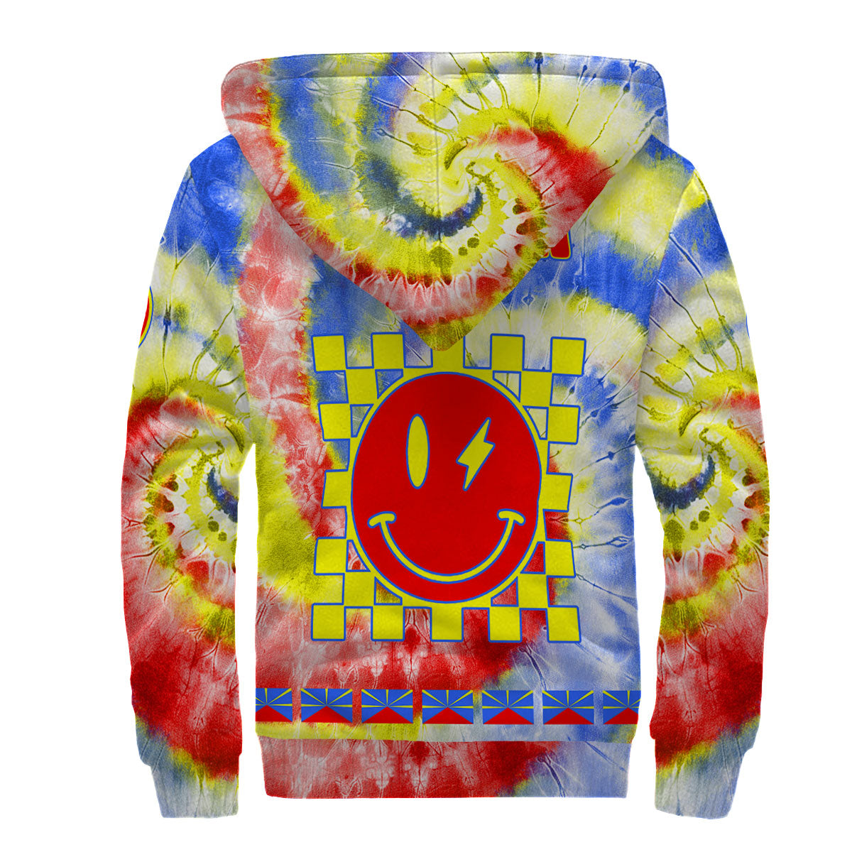 Reunion Sherpa Hoodie Custom Tie Dye Style 2