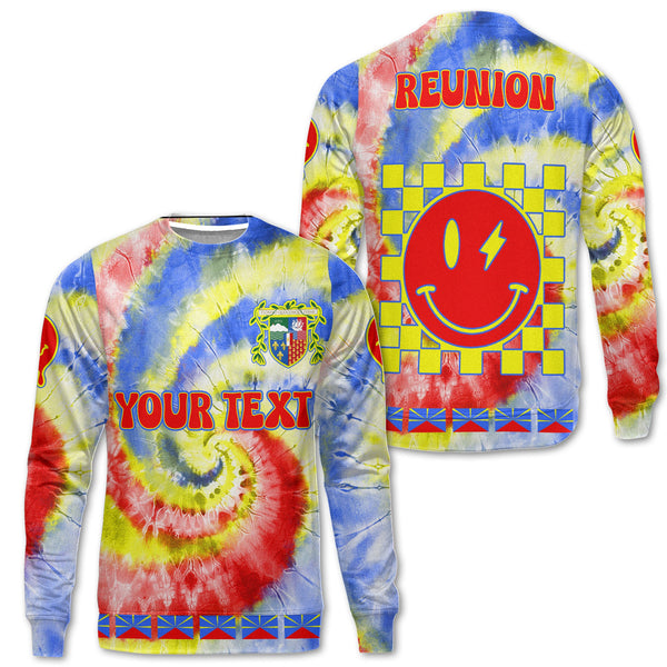 Reunion Sweatshirt Custom Tie Dye Style 1