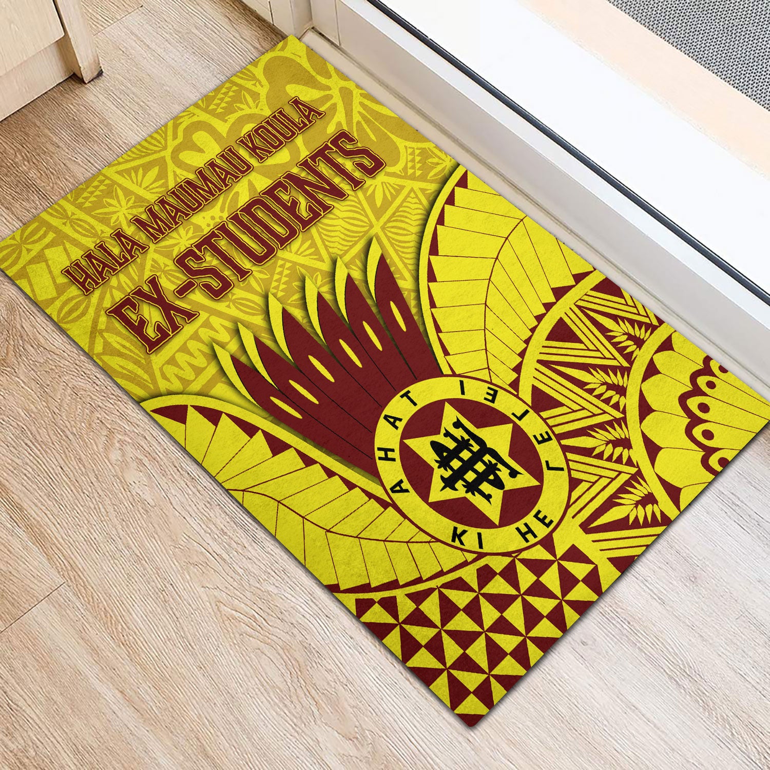 Tonga High School Door Mat Tonga Golden Style