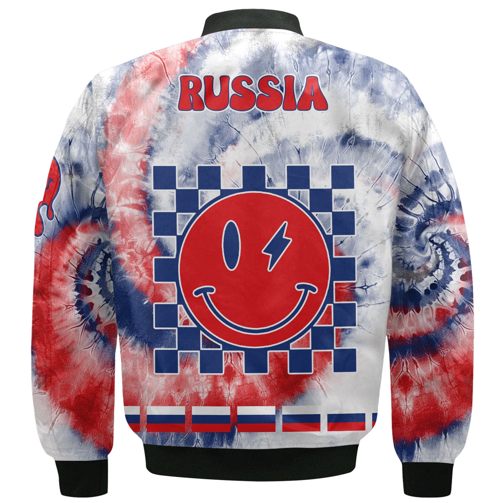 Russia Bomber Jacket Custom Tie Dye Style 3