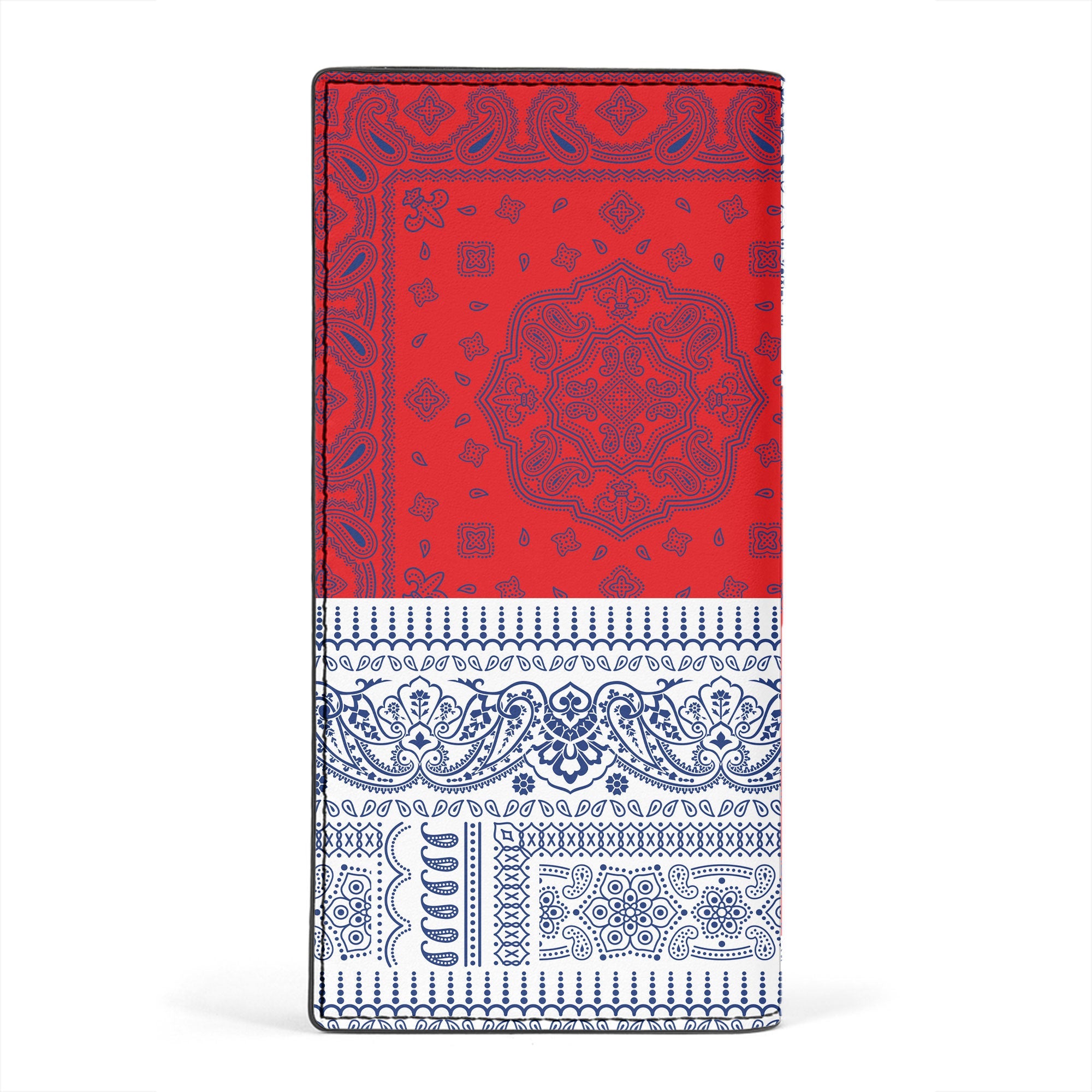 Russia Leather Wallet Flag And Paisley Basic Style 2