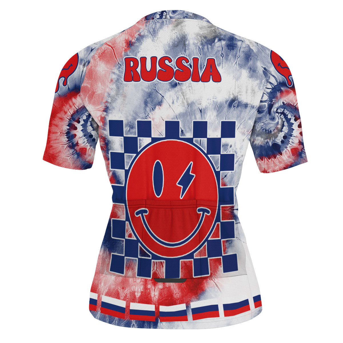 Russia Men Cycling Jersey Custom Tie Dye Style 3