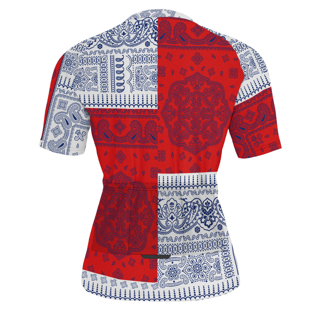 Russia Men Cycling Jersey Flag And Paisley Basic Style 3