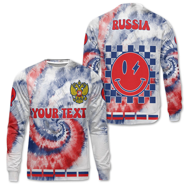 Russia Sweatshirt Custom Tie Dye Style 1