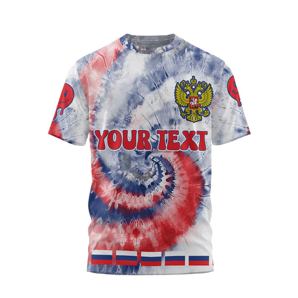 Russia T Shirt Custom Tie Dye Style 1