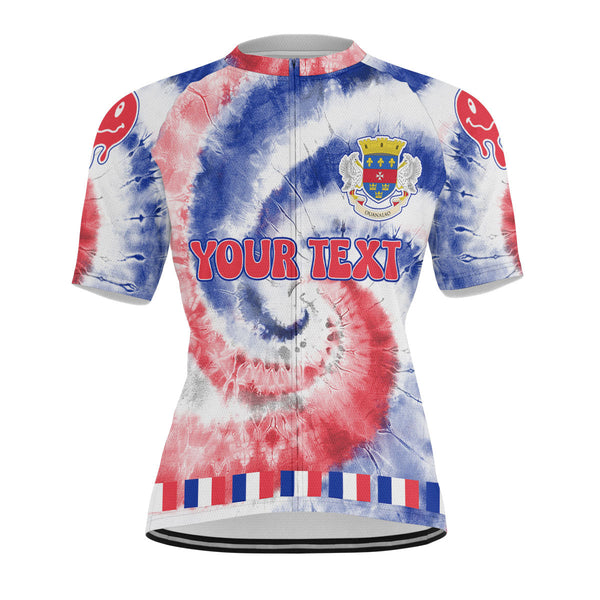 Saint Barthelemy Men Cycling Jersey Custom Tie Dye Style 1