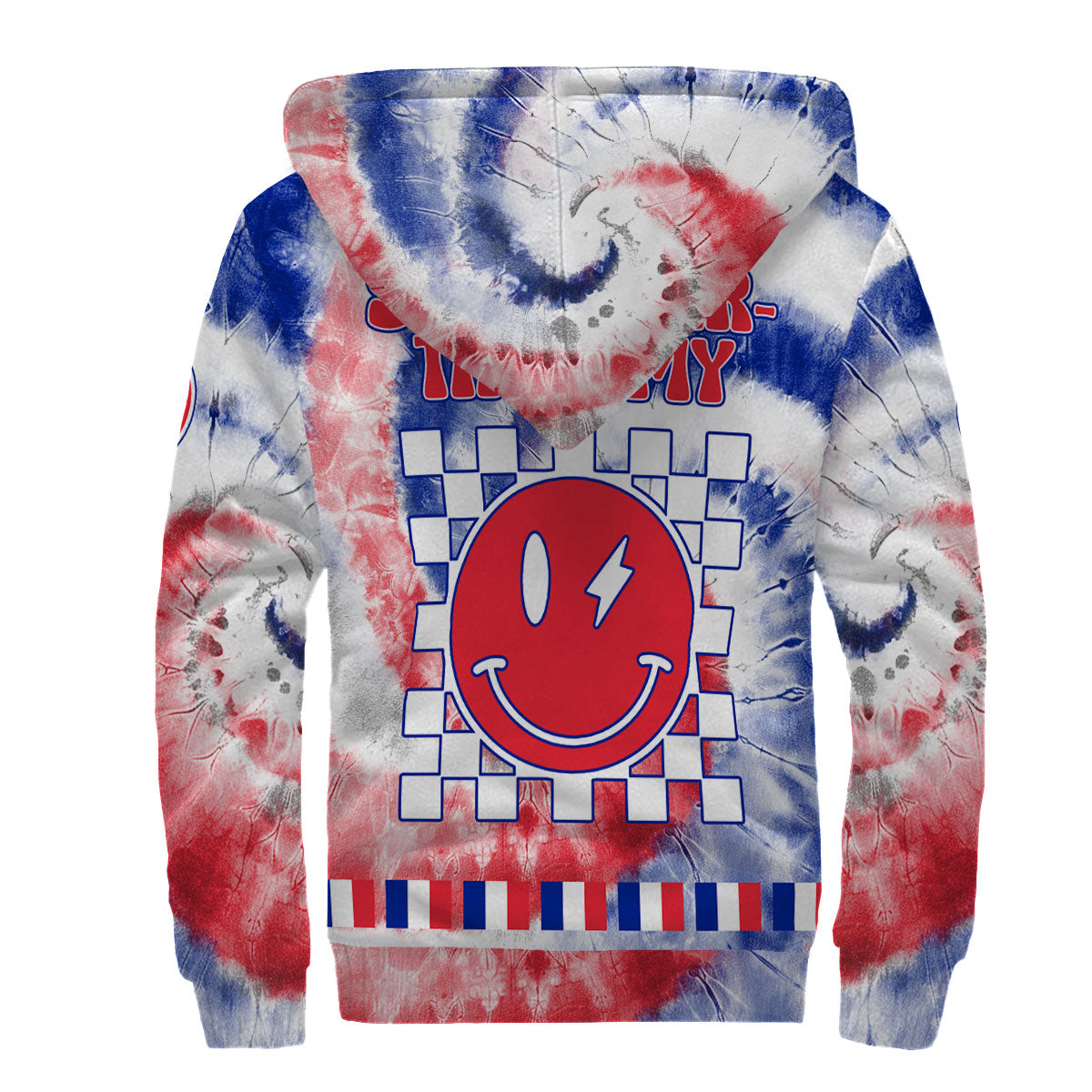 Saint Barthelemy Sherpa Hoodie Custom Tie Dye Style 2