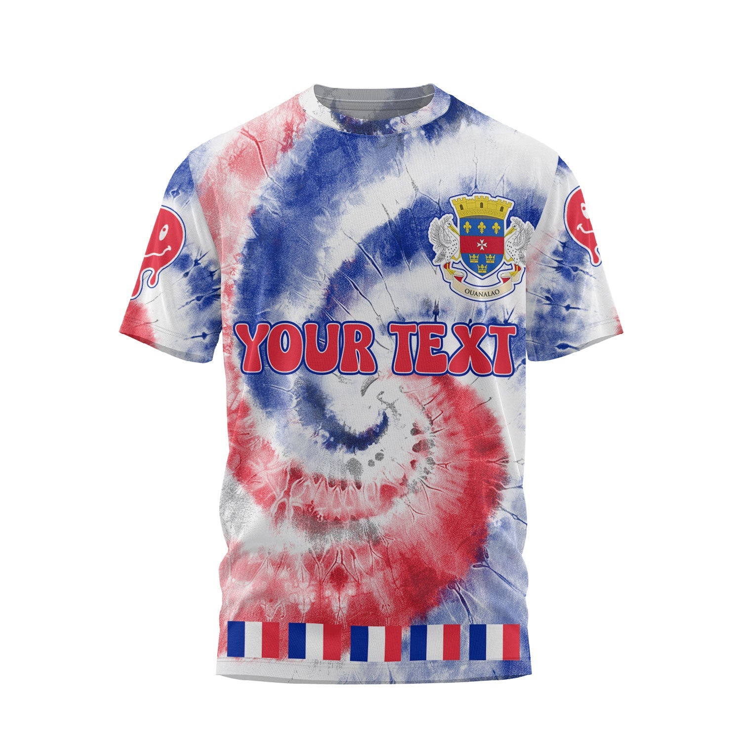 Saint Barthelemy T Shirt Custom Tie Dye Style 1