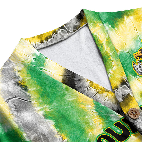 Saint Kitts And Nevis Fleece Cardigan Custom Tie Dye Style 1