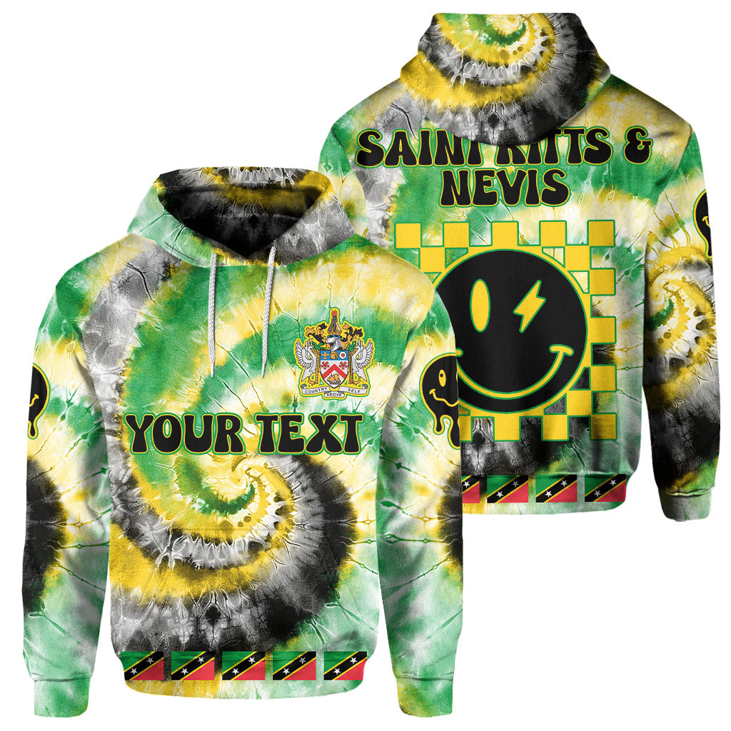 Saint Kitts And Nevis Hoodie Custom Tie Dye Style 1