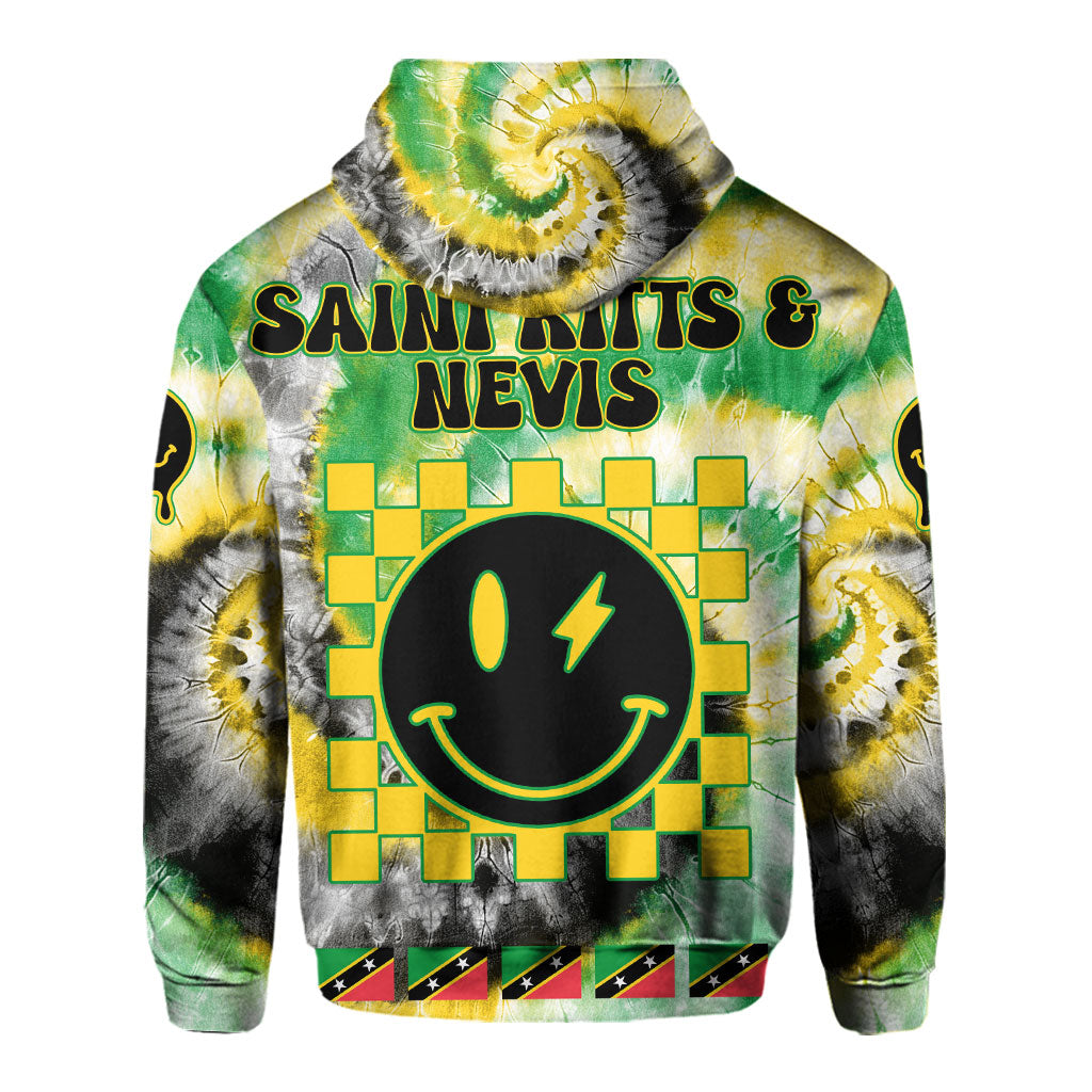 Saint Kitts And Nevis Hoodie Custom Tie Dye Style 3