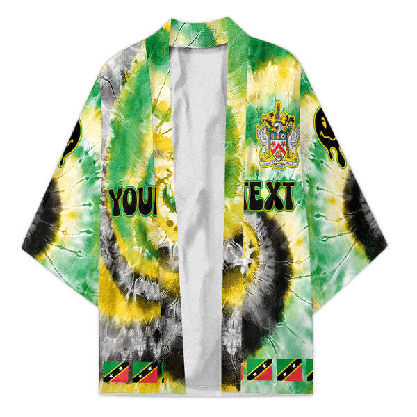 Saint Kitts And Nevis Kimono Custom Tie Dye Style 1