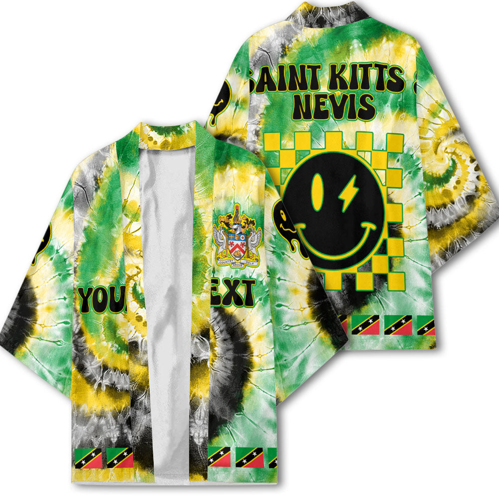 Saint Kitts And Nevis Kimono Custom Tie Dye Style 2