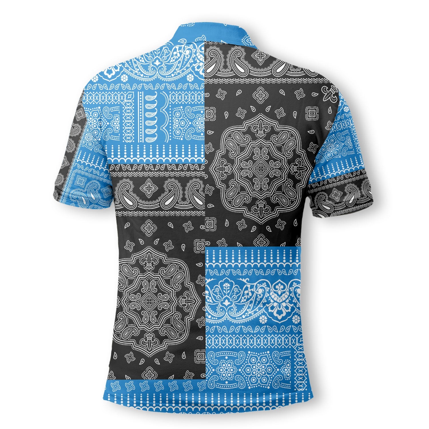 Saint Lucia Polo Shirt Flag And Paisley Basic Style 3