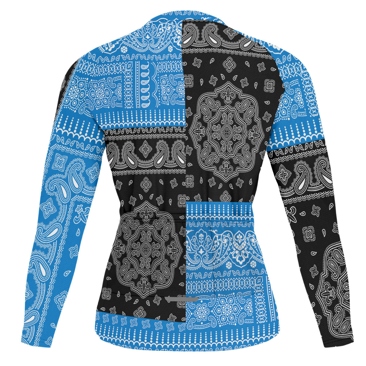 Saint Lucia Raglan Men Cycling Jersey Long Sleeve Flag And Paisley Basic Style 2