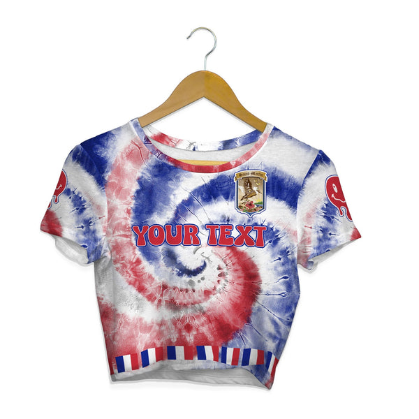 Saint Martin Croptop T Shirt Custom Tie Dye Style 1