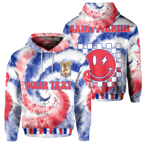 Saint Martin Hoodie Custom Tie Dye Style 1