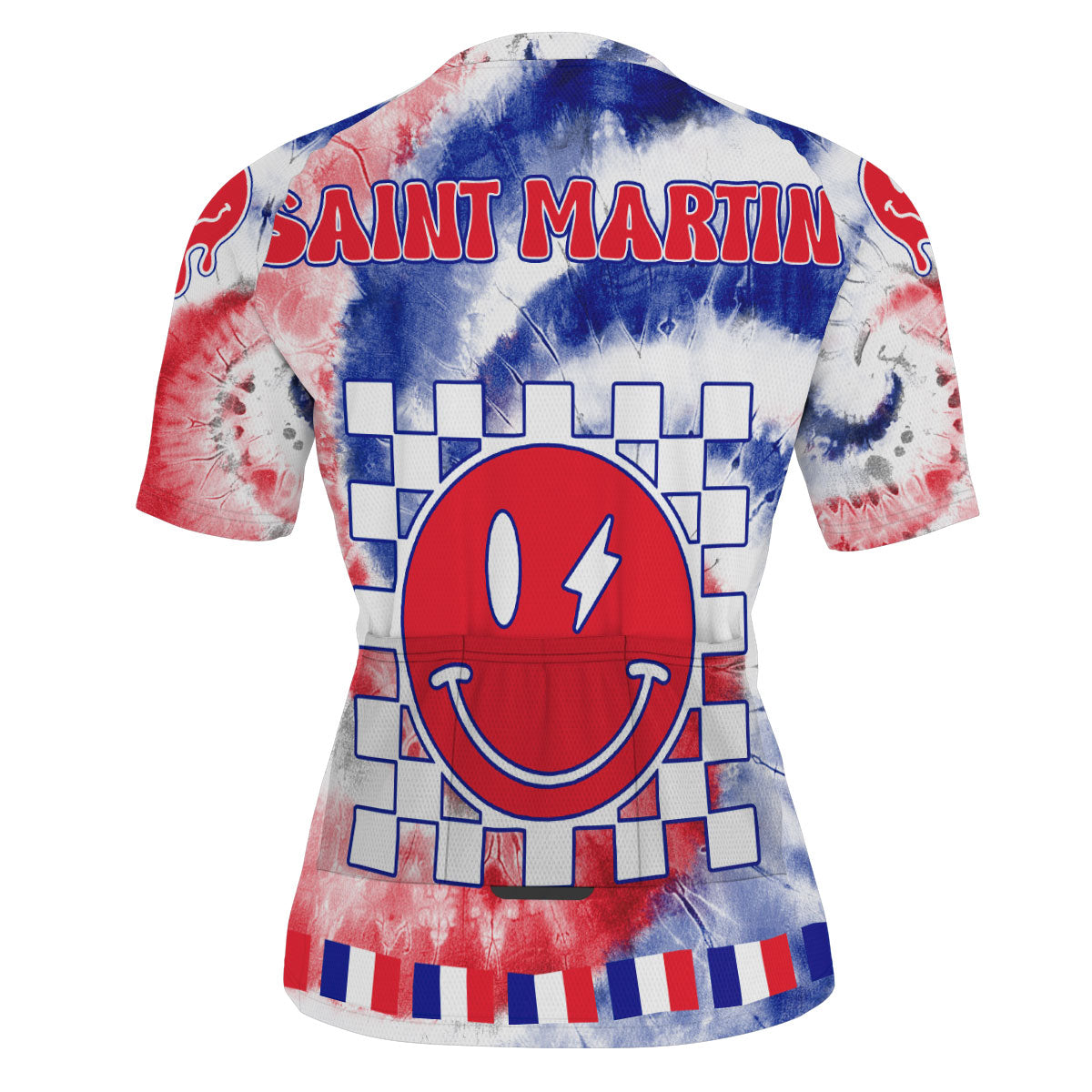 Saint Martin Men Cycling Jersey Custom Tie Dye Style 3