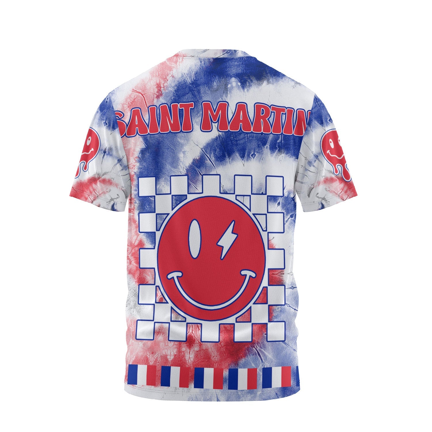 Saint Martin T Shirt Custom Tie Dye Style 2