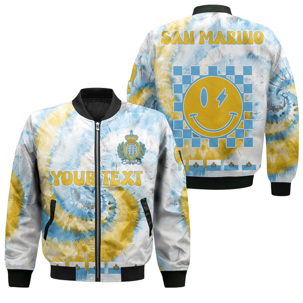 San Marino Bomber Jacket Custom Tie Dye Style 1