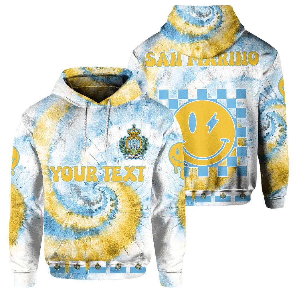 San Marino Hoodie Custom Tie Dye Style 1