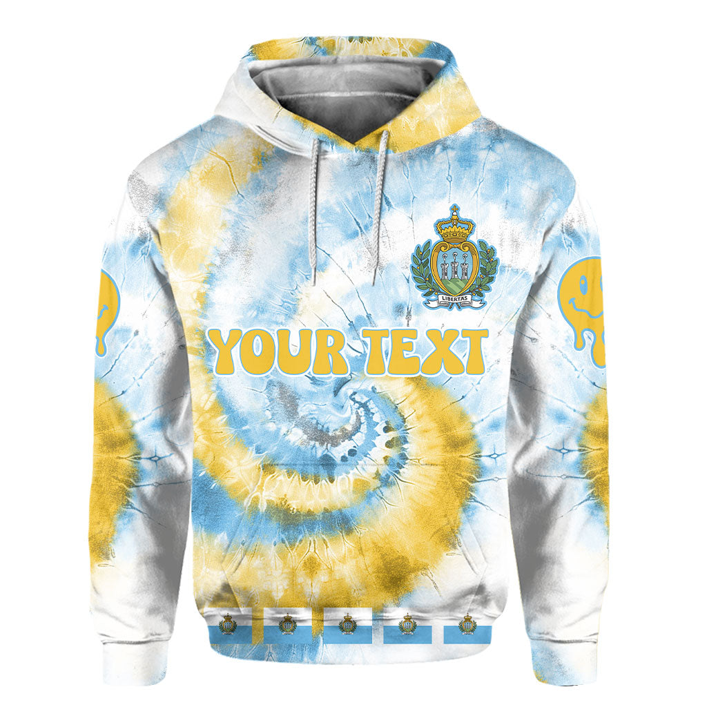 San Marino Hoodie Custom Tie Dye Style 2