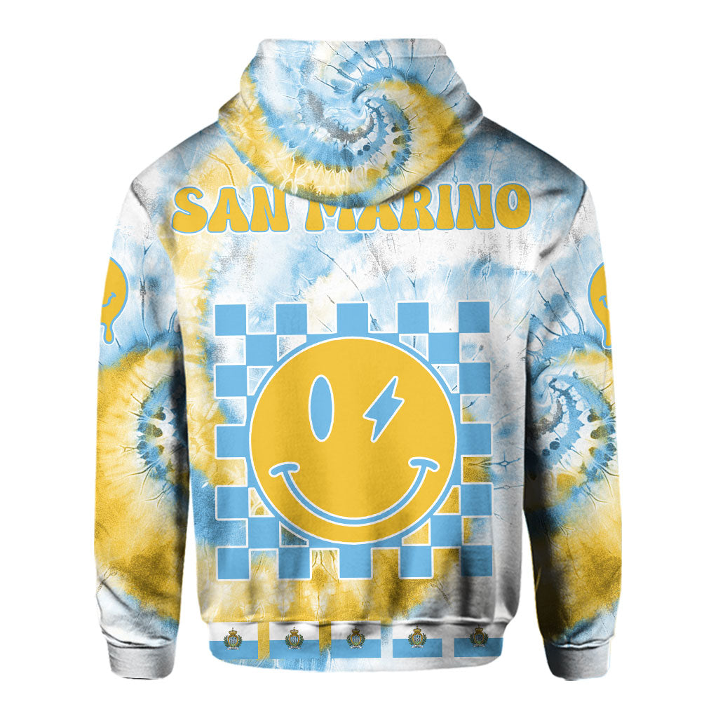 San Marino Hoodie Custom Tie Dye Style 3