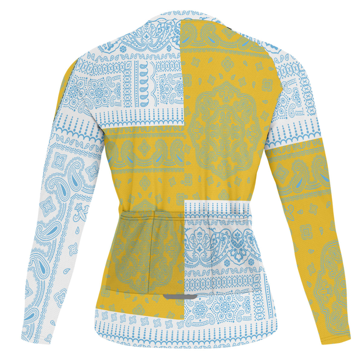 San Marino Raglan Men Cycling Jersey Long Sleeve Flag And Paisley Basic Style 2