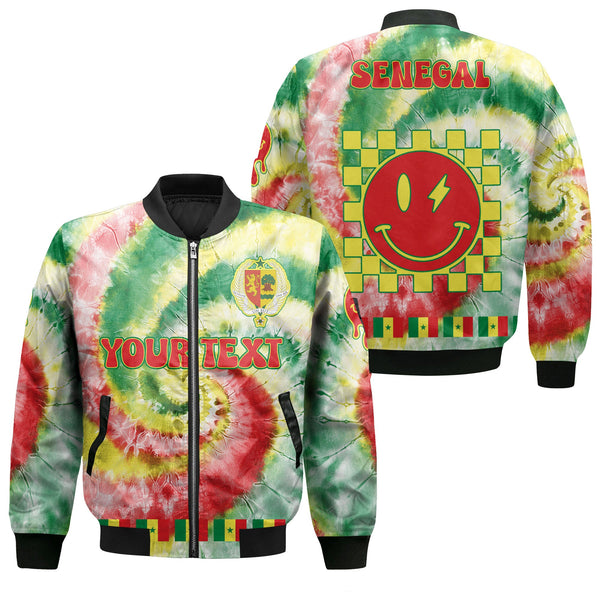 Senegal Bomber Jacket Custom Tie Dye Style 1