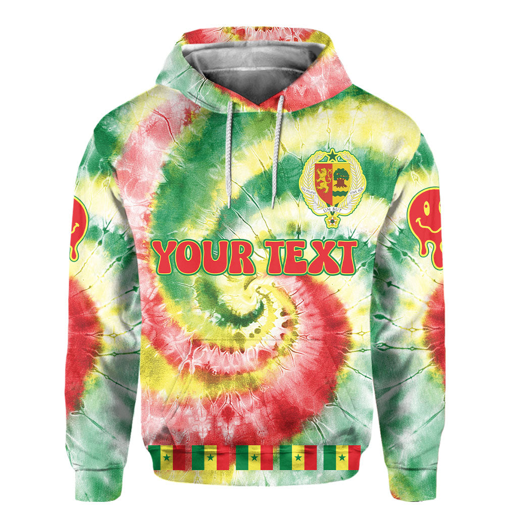 Senegal Hoodie Custom Tie Dye Style 2