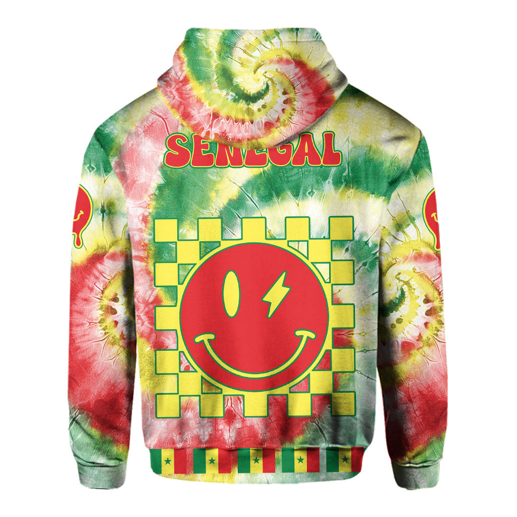 Senegal Hoodie Custom Tie Dye Style 3