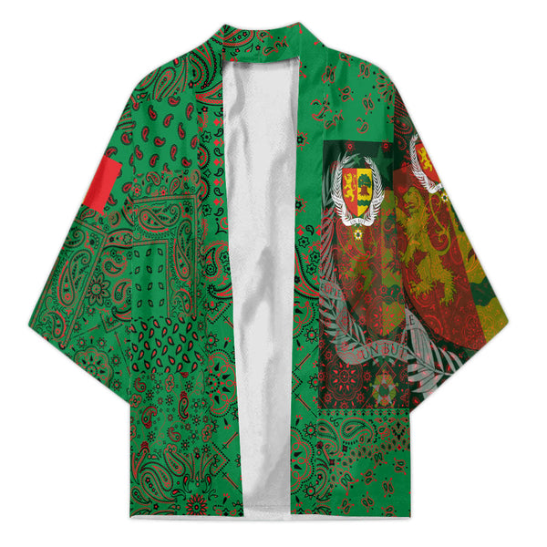 Senegal Kimono Paisley Flag And Skull Style 1