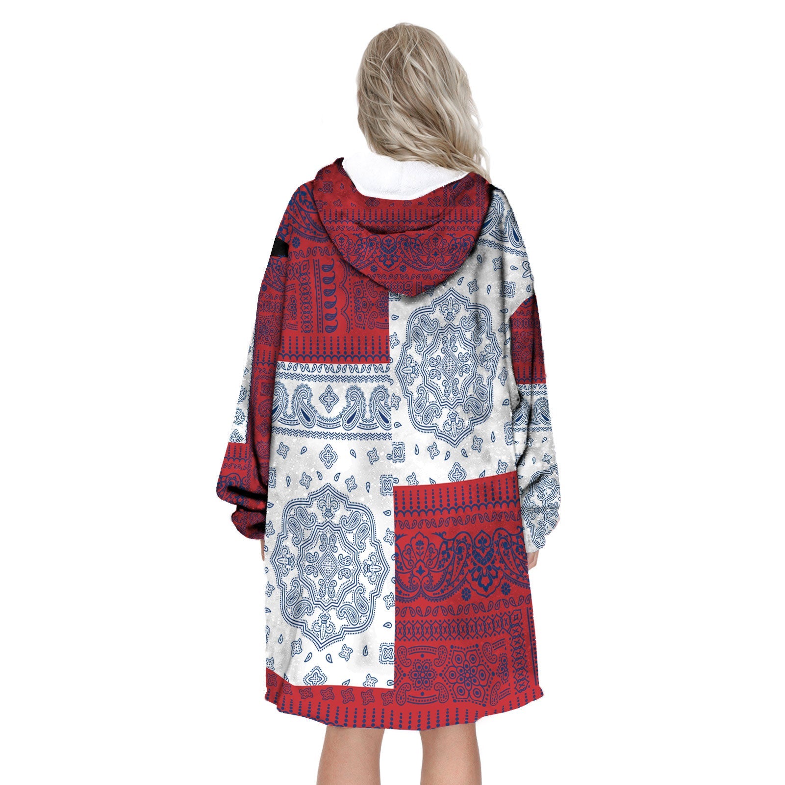 Serbia Hoodie Blanket Flag And Paisley Basic Style 3