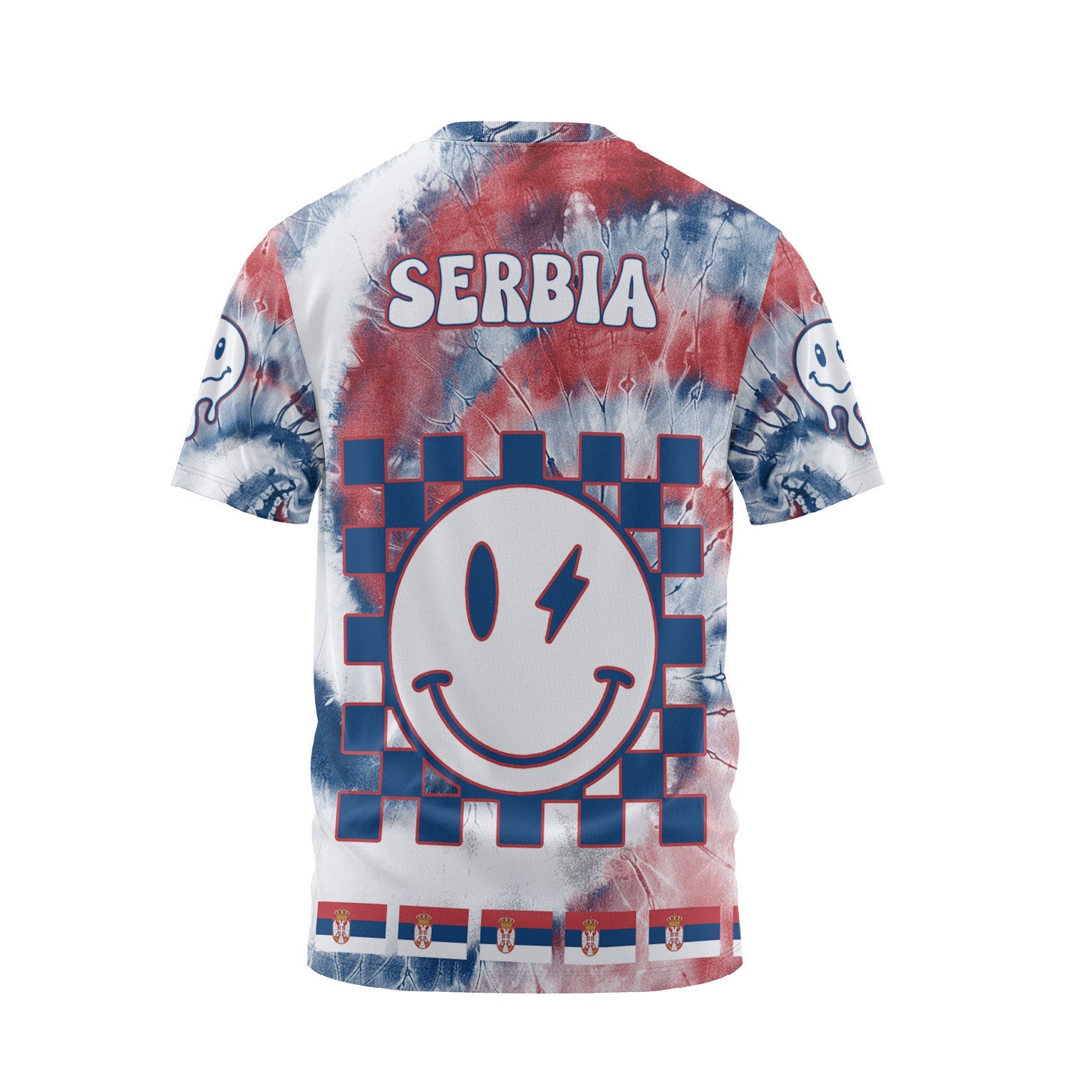 Serbia T Shirt Custom Tie Dye Style 2