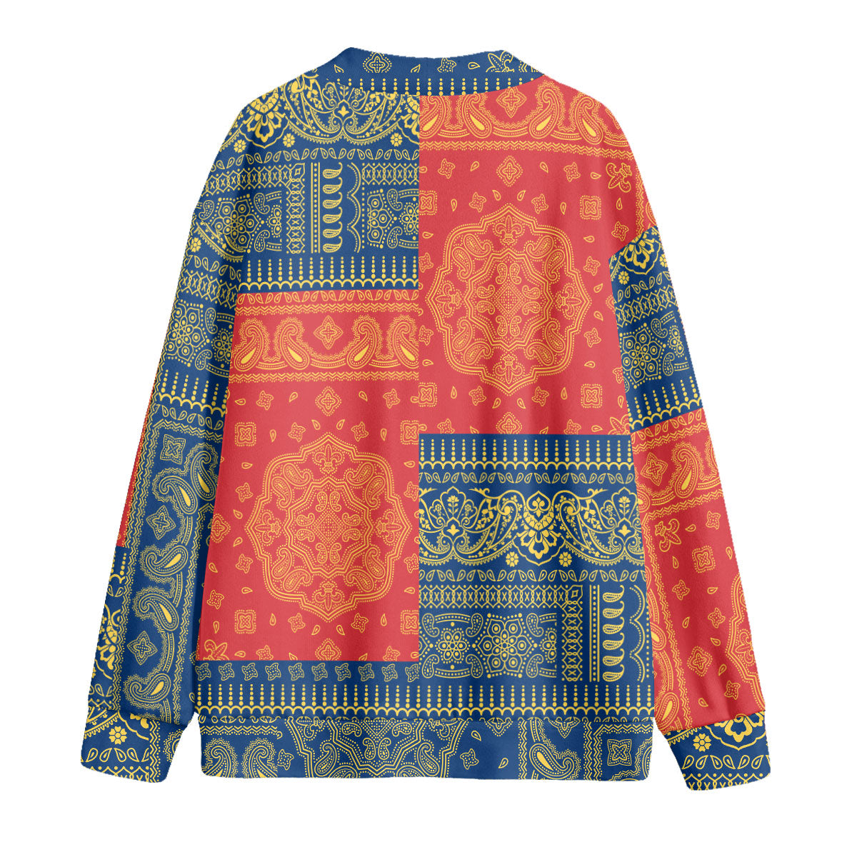 Seychelles Fleece Cardigan Flag And Paisley Basic Style 2