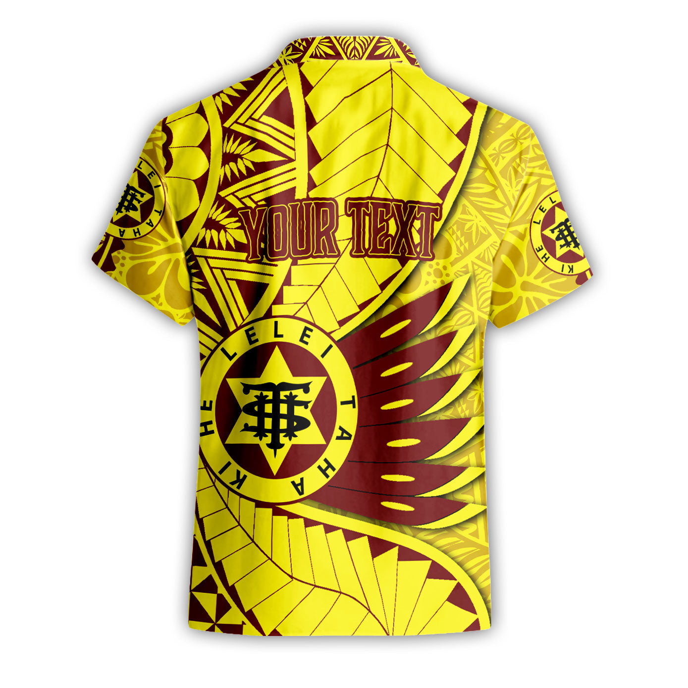 Custom Tonga High School Short Sleeve Shirt Tonga Golden Style