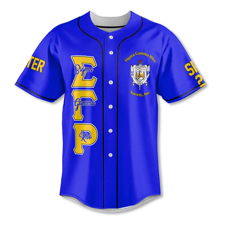 Sigma Baseball Personalized Sigma Gamma Rho Baseball Jerseys Royal Blue The Rho Educa ...