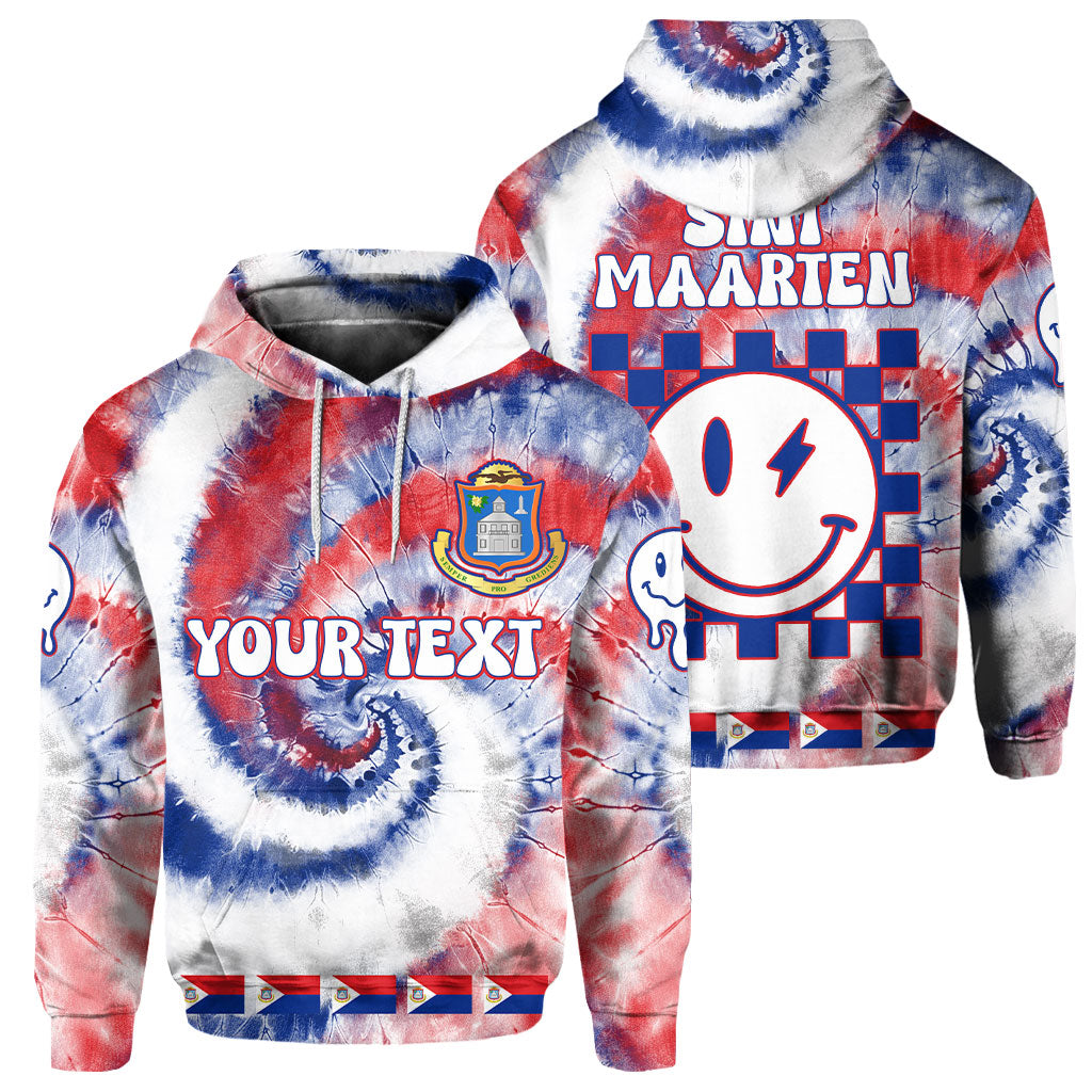 Sint Maarten Hoodie Custom Tie Dye Style 1