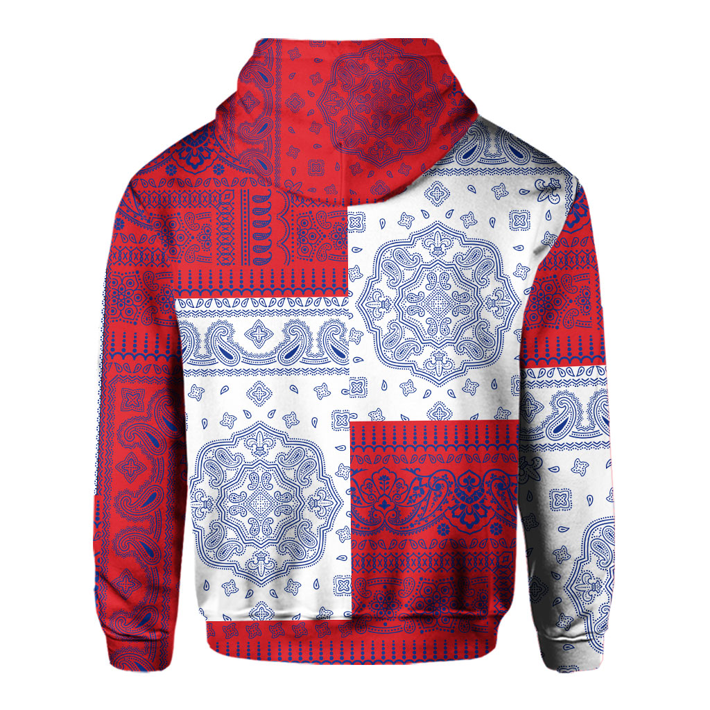 Sint Maarten Hoodie Flag And Paisley Basic Style 3