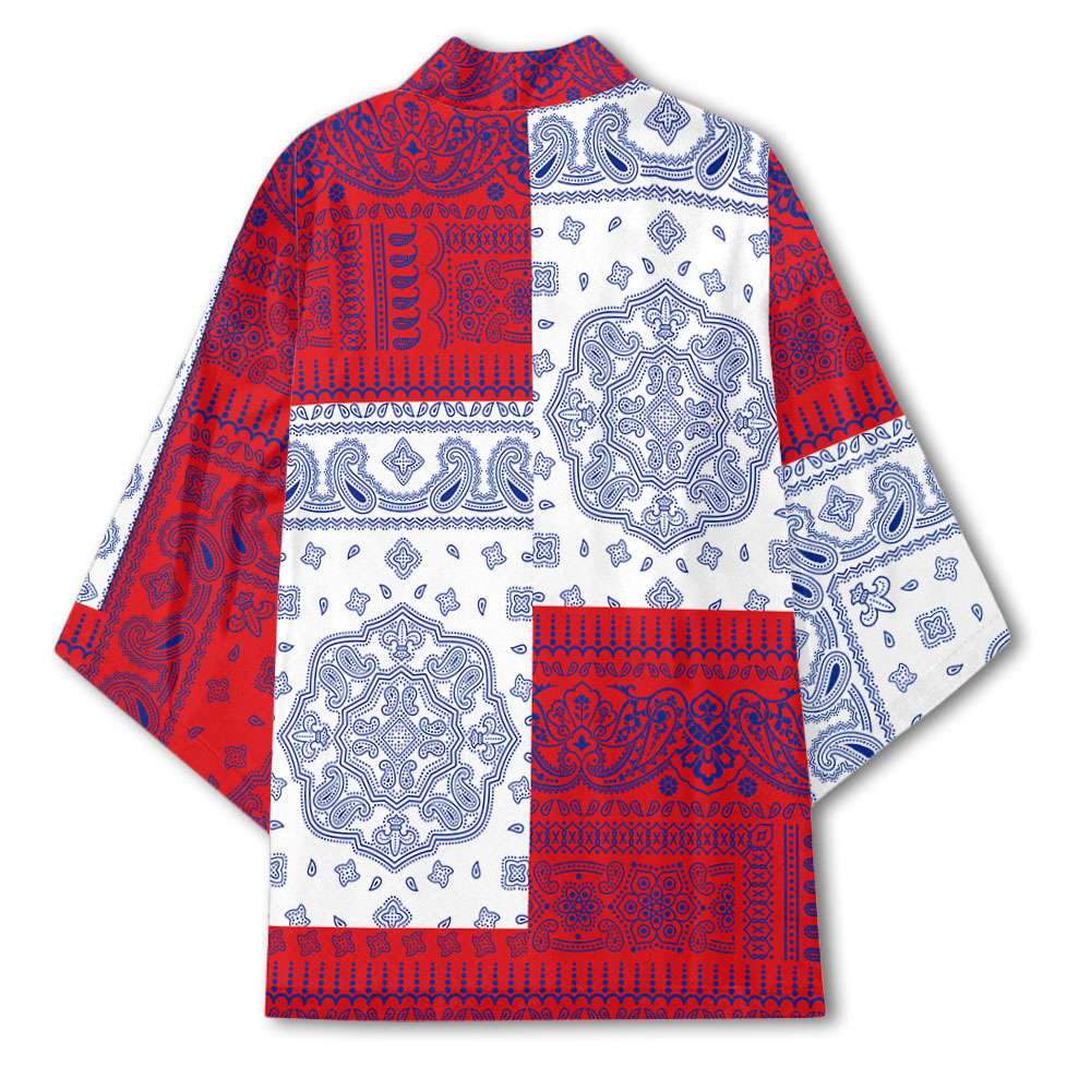 Sint Maarten Kimono Flag And Paisley Basic Style 3