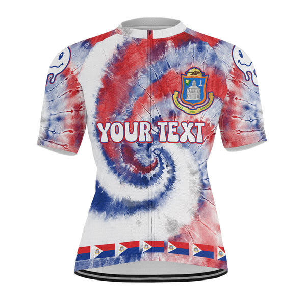 Sint Maarten Men Cycling Jersey Custom Tie Dye Style 1