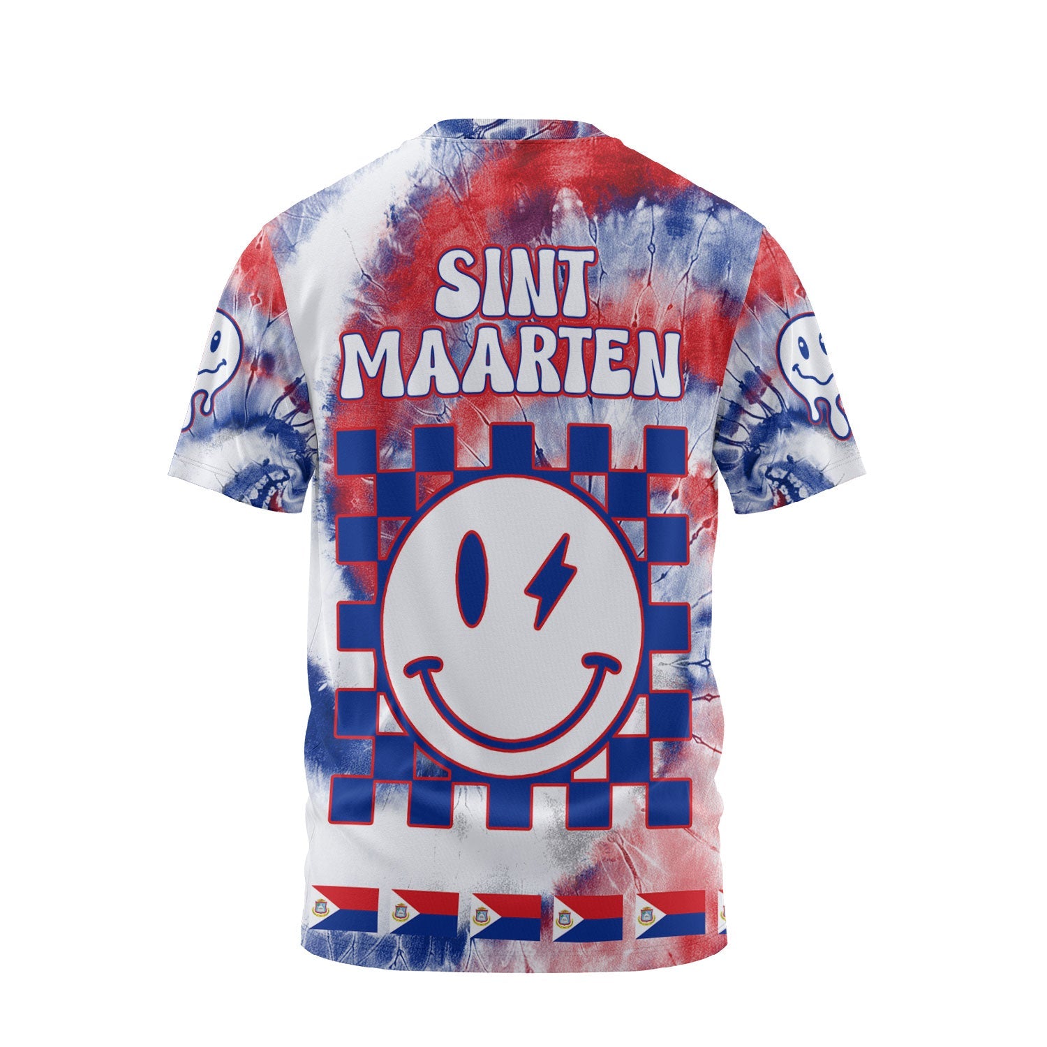 Sint Maarten T Shirt Custom Tie Dye Style 2