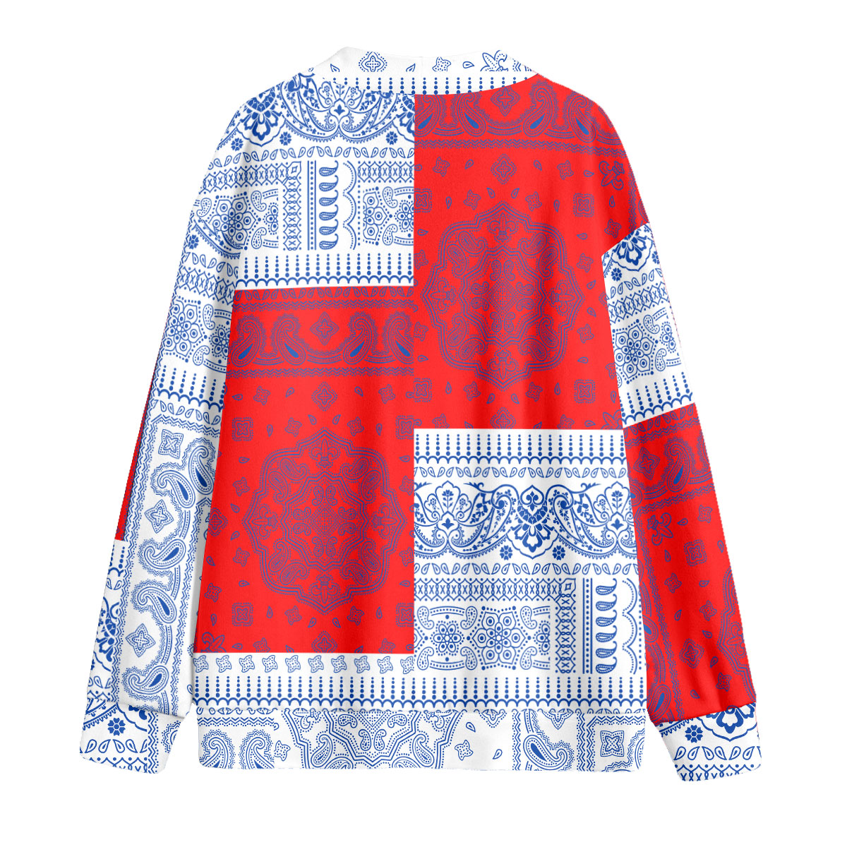 Slovenia Fleece Cardigan Flag And Paisley Basic Style 2