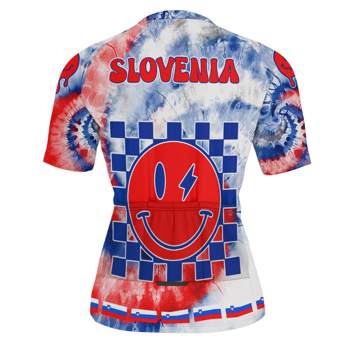 Slovenia Men Cycling Jersey Custom Tie Dye Style 3