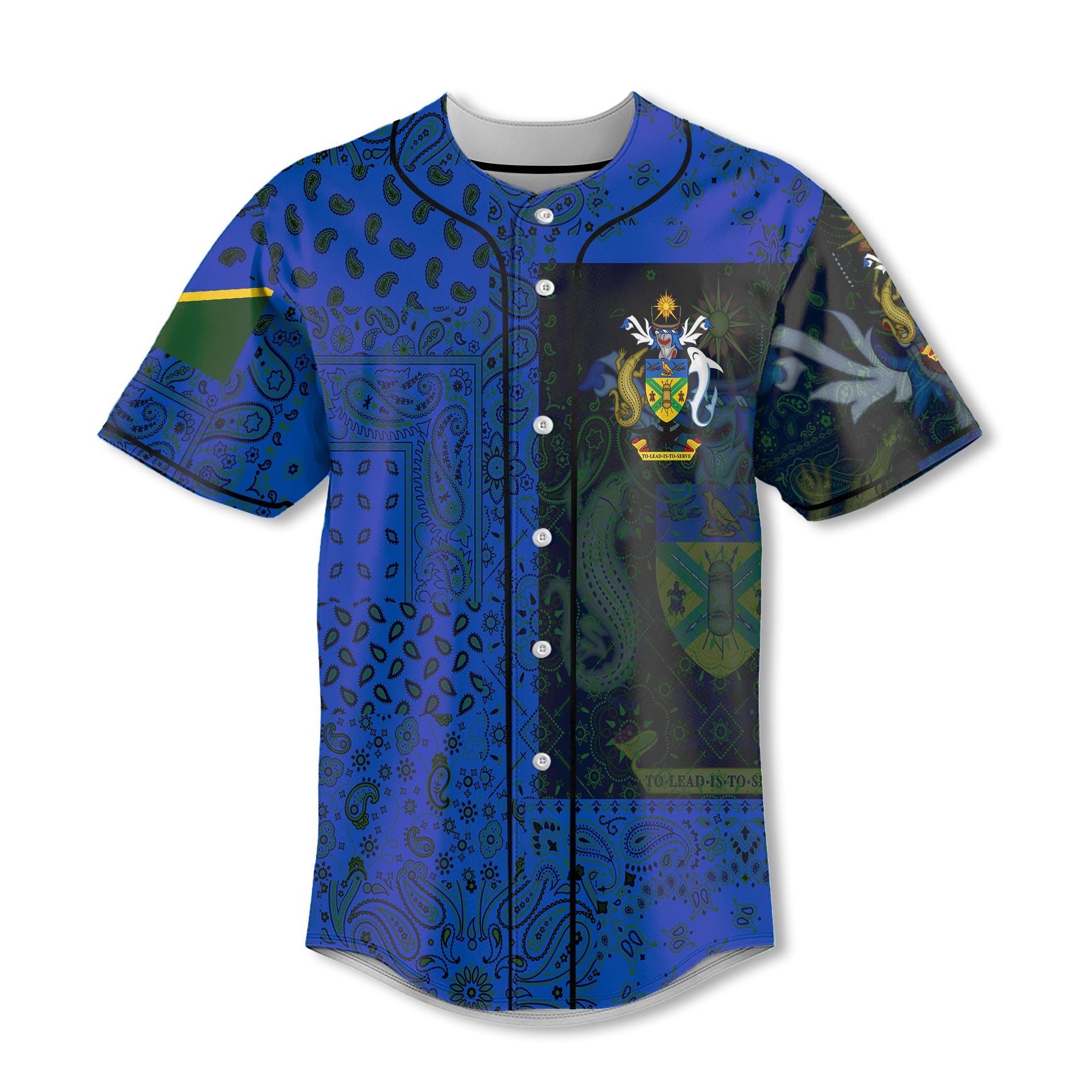 Solomon Islands Baseball Jersey Paisley Flag And Skull Style 2