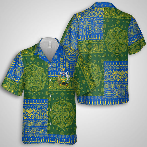 Solomon Islands Hawaiian Shirt Flag And Paisley Basic Style 1