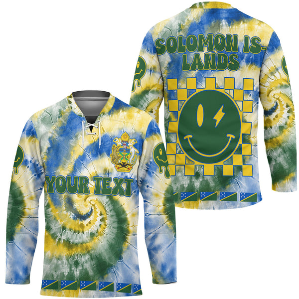 Solomon Islands Hockey Jersey Custom Tie Dye Style 1