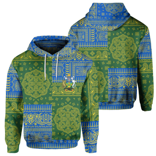 Solomon Islands Hoodie Flag And Paisley Basic Style 1