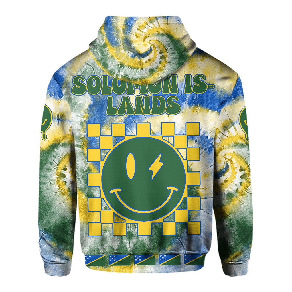 Solomon Islands Hoodie Custom Tie Dye Style 3