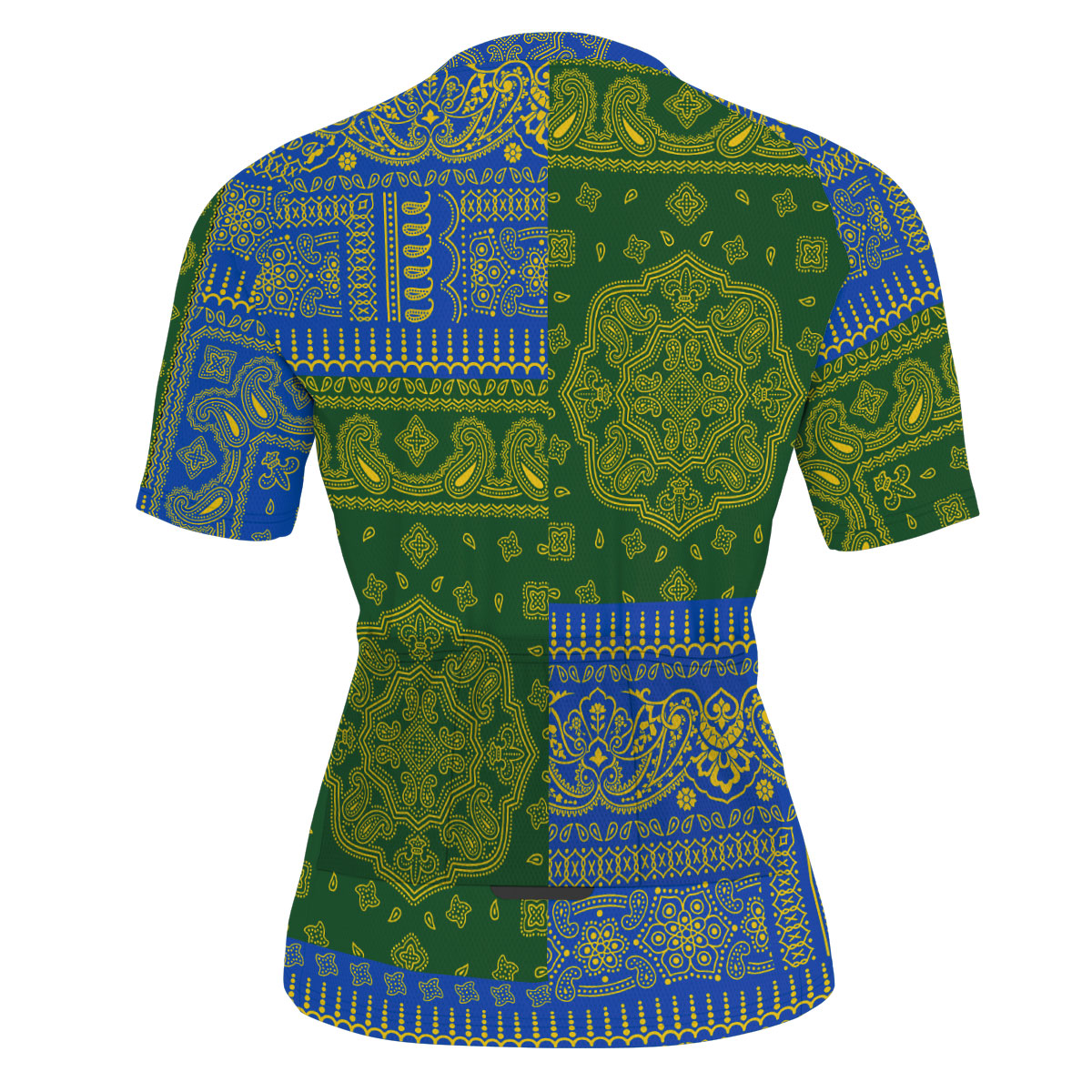 Solomon Islands Men Cycling Jersey Flag And Paisley Basic Style 3